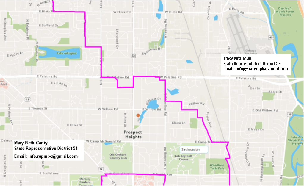 State Rep Districts 54 and 57