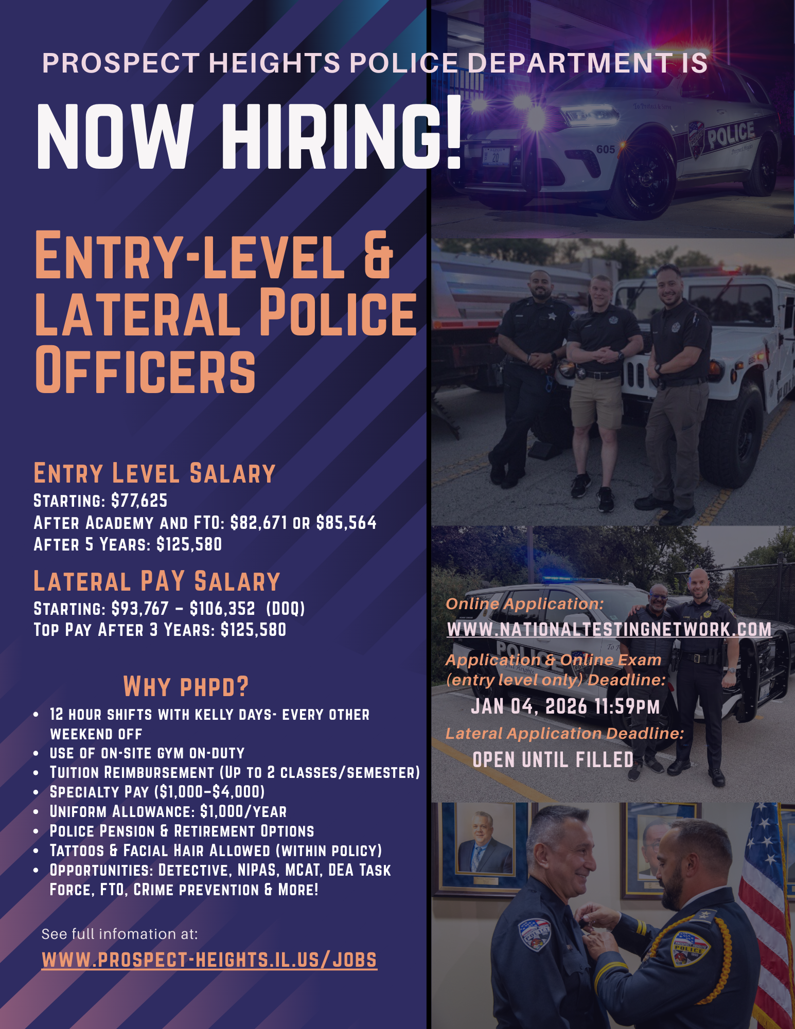 Entry Level Lateral Police Officers